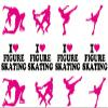 15 x 2 inch I love figure skating ice skating cupcake toppers fairy cake or muffin toppers edible icing view 1