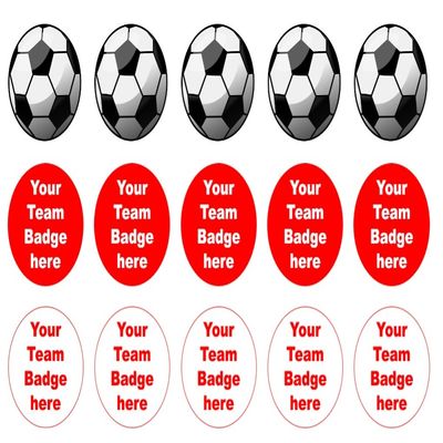 15 x 2 inch Manchester cupcake toppers fairy cake or muffin toppers edible icing