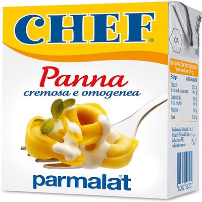 Parmalat 3 x Panna chef cream per cucinare cooking cream for cook 200 ml