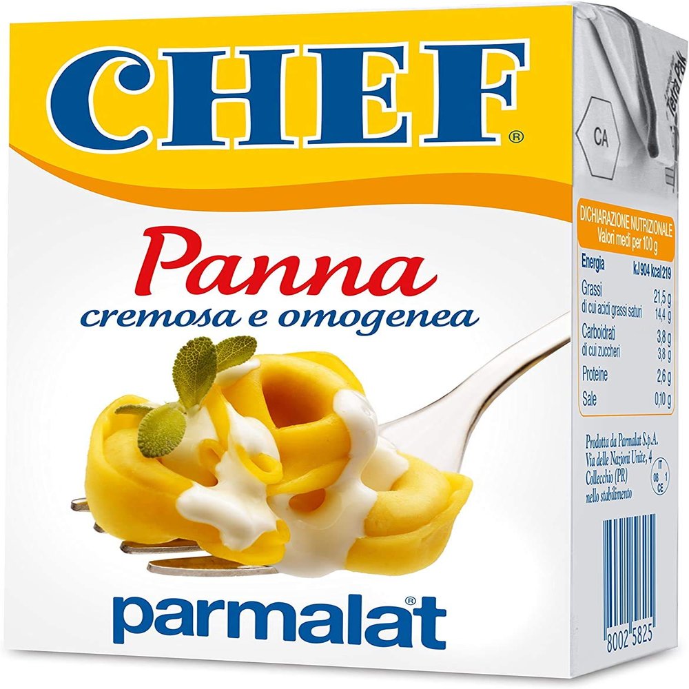 Parmalat 3 x Panna chef cream per cucinare cooking cream for cook 200 ml