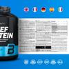 BioTechUSA Beef Protein, 87% Hydrolysed Protein Peptide Formula, Lactose & Gluten-Free, Low-Fat, Sugar-Free, Paleo Diet-Friendly, 1816g, Strawberry view 4