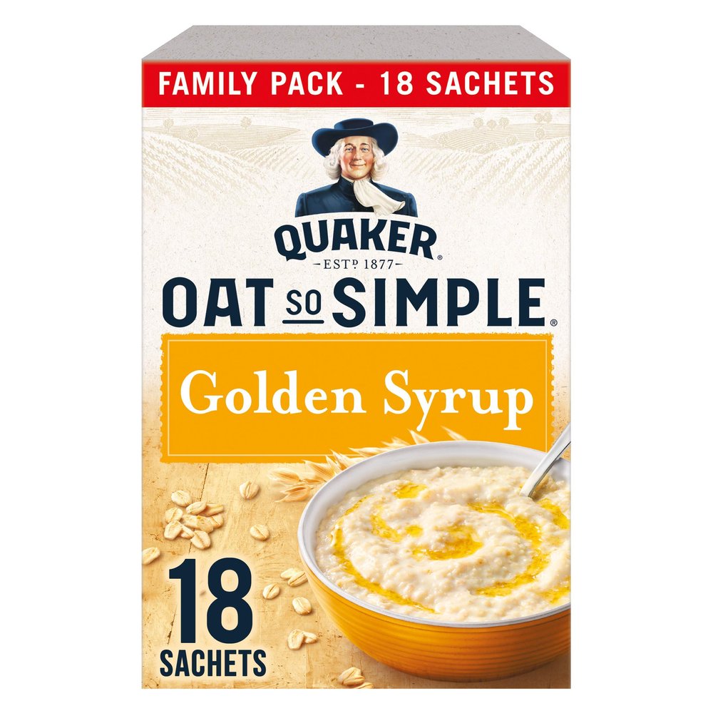 Quaker Oats So Simple Golden Syrup Porridge, 18x36g