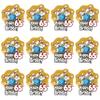 AK Giftshop PRECUT Ten Pin Bowling - 65th Birthday - Edible Cupcake Toppers/Cake Decorations (Pack of 12) view 2
