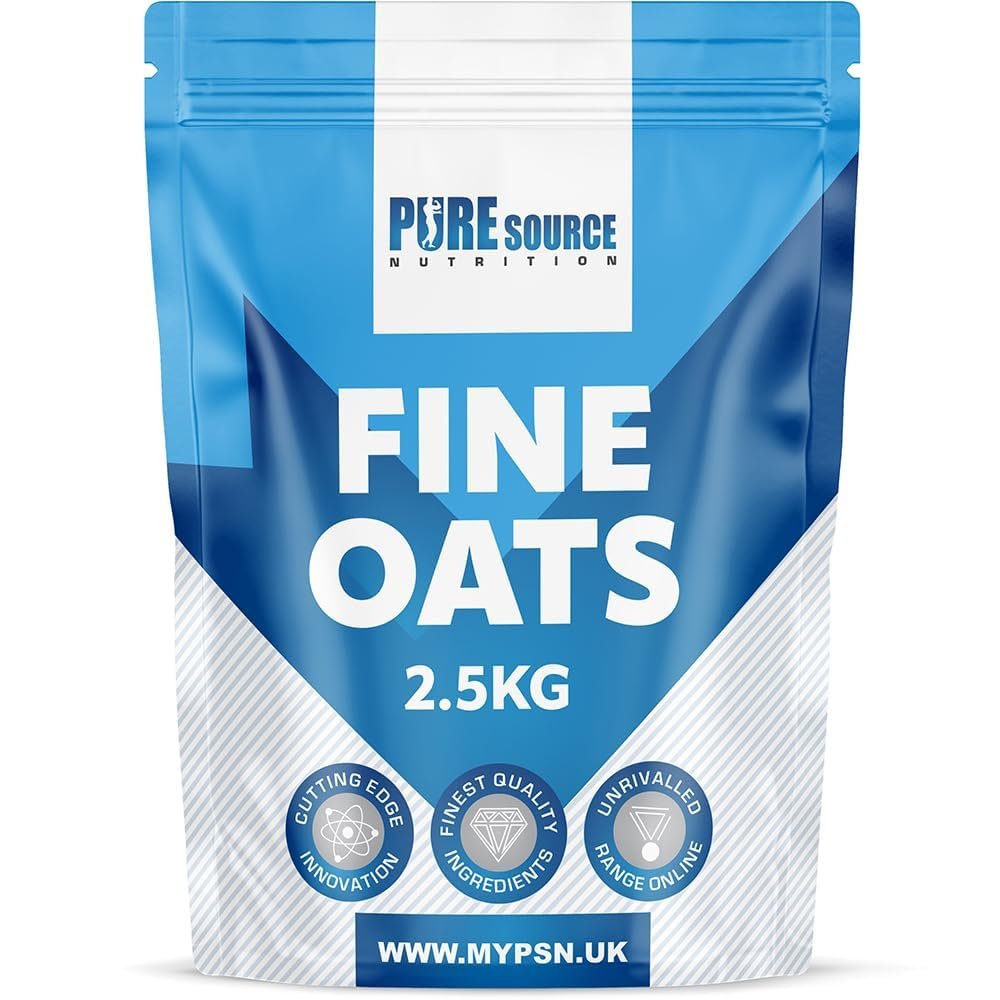 100% Bulk Ultra Fine Ground Scottish Instant Oats - Beta Glucans - Carbohydrates - Energy - Muscle -Packaging May Vary - Add to Your Protein Shakes BY PSN (2.5kg)