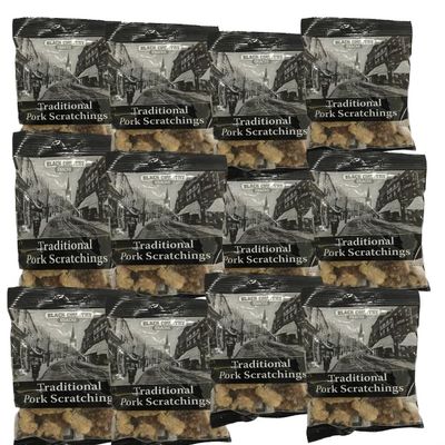 Black Country Snacks Pork Scratchings 70g x 12 MS Authentic Black Country (This is not a VAT able Product.  No VAT On This Product)