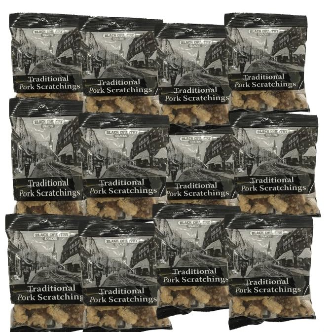 Black Country Snacks Pork Scratchings 70g x 12 MS Authentic Black Country (This is not a VAT able Product.  No VAT On This Product)