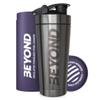 Beyond Shakers Insulated Metal Protein Shaker, Stainless Steel Supplement Bottle - BPA Free for Gym 735ml in Brushed Steel view 1