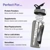 Beyond Shakers Insulated Metal Protein Shaker, Stainless Steel Supplement Bottle - BPA Free for Gym 735ml in Brushed Steel view 4