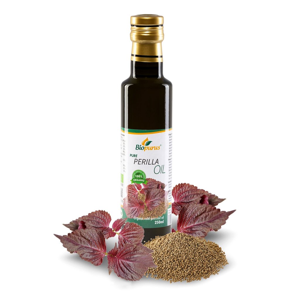 Certified Organic Cold Pressed Perilla Seed Oil 250ml Biopurus