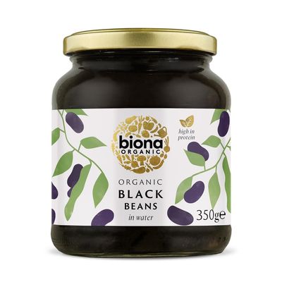 Biona Organic Black Beans, 350 g (pack of 6)
