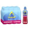 Lucozade Sport Raspberry - 12 Bottles x 500ml - Raspberry Flavour Isotonic Sports Drink - Made with Sugars & Sweeteners - Provides Electrolytes & Carbohydrates - Enhances Hydration & Fuels Performance view 1