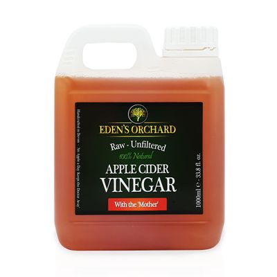 Apple Cider Vinegar with the Mother - Raw and Unfiltered - 1 Litre Jerry Can - 35.2 fl. oz. - 1000ml