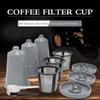 6 Pack Reusable K Cups for Keurig Brewers Universal Fit, Refillable Single Cup Coffee Capsule Filter Pod view 2