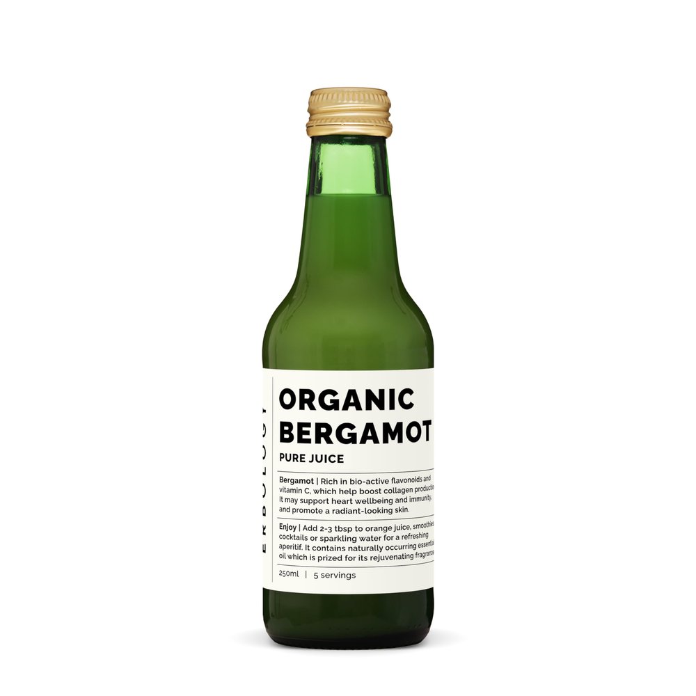 Erbology Organic Bergamot Juice 250ml - Supports Immunity and Collagen Production - Rich in Vitamin C and Bioactive Flavonoids - Straight from Farm in Italy - Undiluted - No Added Sugar - Non-GMO