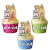 AK Giftshop PRECUT Funny Dogs Bollocks - Adults 29th Birthday - Edible Cupcake Toppers/Cake Decorations (Pack of 12) view 1