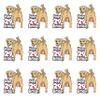 AK Giftshop PRECUT Funny Dogs Bollocks - Adults 29th Birthday - Edible Cupcake Toppers/Cake Decorations (Pack of 12) view 2