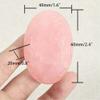 2pcs /lot Natural Massage Stones Roese Quartz Hot Stone for Spa Massage Therapy Hot Spa Rock Balancing Soothing Meditation Reiki or Worry Stones view 3