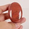 2pcs /lot Natural Massage Stones Redstone Hot Stone for Spa Massage Therapy Hot Spa Rock Balancing Soothing Meditation Reiki or Worry Stones view 2