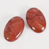 2pcs /lot Natural Massage Stones Redstone Hot Stone for Spa Massage Therapy Hot Spa Rock Balancing Soothing Meditation Reiki or Worry Stones view 3