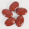 2pcs /lot Natural Massage Stones Redstone Hot Stone for Spa Massage Therapy Hot Spa Rock Balancing Soothing Meditation Reiki or Worry Stones view 4