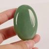 2pcs /lot Natural Massage Stones Green Aventurine Hot Stone for Spa Massage Therapy Hot Spa Rock Balancing Soothing Meditation Reiki or Worry Stones view 2