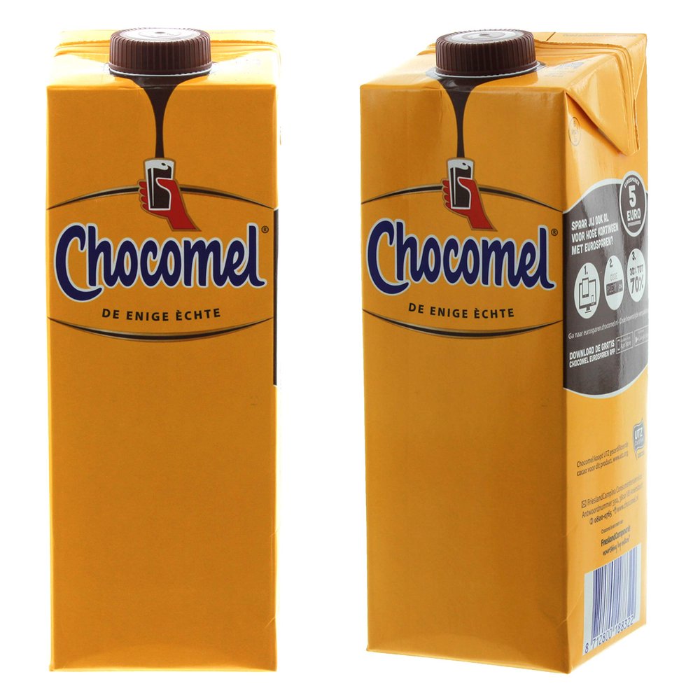 Chocomel Cocoa Card, Set of 2, Drinking Chocolate, Holland Chocolate, 1 L