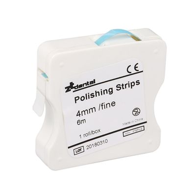 Anself Dental Polishing Strip 4mm Resin Tooth Interdental Sanding Grinding Whitening Teeth Surface Dentistry Lab Supplie (1Roll/Box Blue)