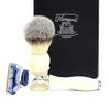 Haryali London Ivory Men's 5 Edge Razor and Shaving Brush Set view 1