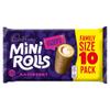 Cadbury Mini Rolls Raspberry Tarts, Chocolate Coated Sponge Cakes With Raspberry Flavoured Filling, 10 Individually Wrapped Snack Bars (Pack of 1) view 1
