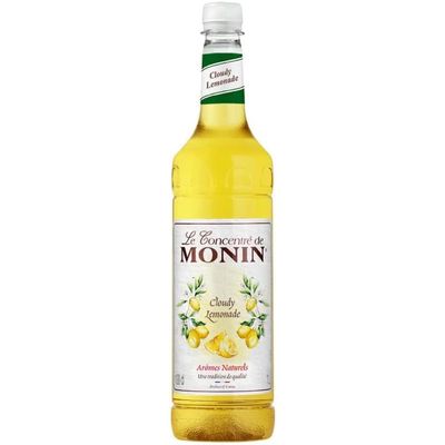 MONIN Premium Cloudy Lemonade Concentrate 1L for Hand Crafted Lemonades, Cocktails and Mocktails. Vegan-Friendly, Allergen-Free, 100% Natural Flavours and Colourings