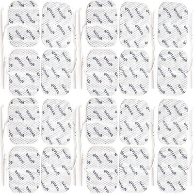 axion 20 TENS EMS Electrode Pads 5x5cm | Universal Adhesive electrodes for TENS Units and EMS Muscle stimulators | Very Good Adhesion and Conductivity
