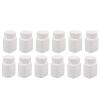 12Pcs 60ml/2oz Empty Portable White Square Plastic Solid Powder Medicine Bottles Pill Tablet Holder Storage Container Case Box view 1