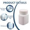 12Pcs 60ml/2oz Empty Portable White Square Plastic Solid Powder Medicine Bottles Pill Tablet Holder Storage Container Case Box view 2