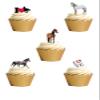 25 Stand Up Horse Pony Themed Edible Wafer paper Cake Toppers Decorations view 1