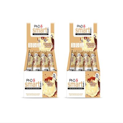 12 Pack x PhD Smart Bar High Protein Low Carb Bar Pack of 2) 24 Bars x 64 g