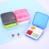 ZDQZC Pill Organizer - Portable Pill Box Small Pill Container for Purse or Pocket, Excellent Pill Storage Case (White, 4 Compartment) view 2