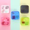 ZDQZC Pill Organizer - Portable Pill Box Small Pill Container for Purse or Pocket, Excellent Pill Storage Case (White, 4 Compartment) view 4
