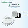 Hypoallergenic TENS ELECTRODES for Sensitive Skin 16 Healthcare World Blue Gel Tens Pads view 2