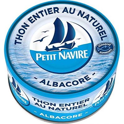 Petit Navire - Thon Natural Approach Responsible 140G - Lot of 4 - Price Per Lot - Fast Delivery