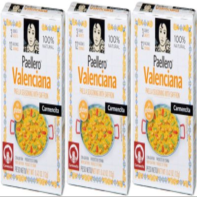 Carmencita Paellero Valenciana Paella Spice Mix 12 gr. - [Pack 3]