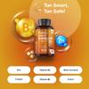 Tanning Tablets - 120 Sunglow Tablets - Beta Carotene Tanning with Vitamin B2 & B3, Zinc, Copper & Iodine - Gluten-Free & Non-GMO - Made in The UK view 2