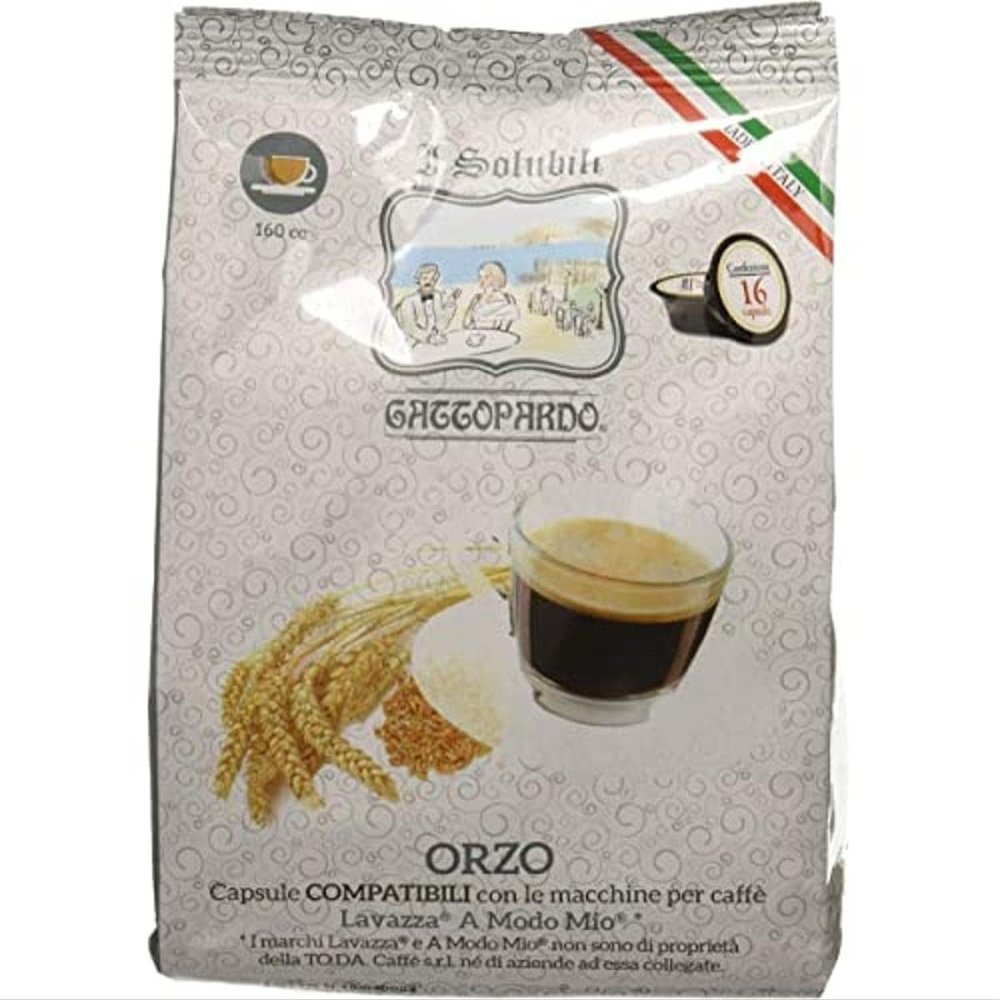 128 Capsules Di Orzo - Comp. Lavazza A Modo Mio - Gattopardo