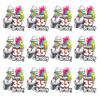 AK Giftshop PRECUT Roller Skates Skating- 35th Birthday - Edible Cupcake Toppers/Cake Decorations (Pack of 12) view 2