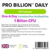 Lindens - Pro Billion Daily - Acidophilus Lactobacillus - 120 Capsules - UK Made - 1 Billion CFU Friendly Bacteria - Supports Digestive Health - Vegan Friendly - GMP & Letterbox Friendly view 2
