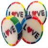 100 Rainbow Pride Sweets with LOVE in the middle in Pink Lemonade Flavour Red Heart view 4