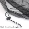 Anvin Mosquito Head Nets Gnat Repellant Head Netting for No See Ums Insects Bugs Gnats Biting Midges from Any Outdoor Activities, Works over Most Hats Comes with Free Stock Pouches (3pcs, Black) view 4