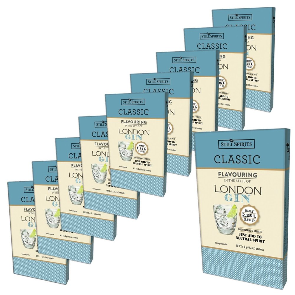 10x Still Spirits Classic London Gin Premium Essence Flavours 2.25L
