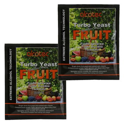2X Alcotec Distillers Yeast Fruit with Enzyme 60g 25L