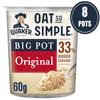 Quaker Oat So Simple Original Porridge Big Pot 60 g (Pack of 8) view 2