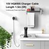 15V for Philips Shaver Chager HQ8505 Cable UK for Series 5000, 7000, 9000 Beard Trimmer S5465, S3233, BT5502, BT9810, MG7790 MG7750 Electric Razor Aquatouch UKCA Power Lead(Light/Brush) view 2